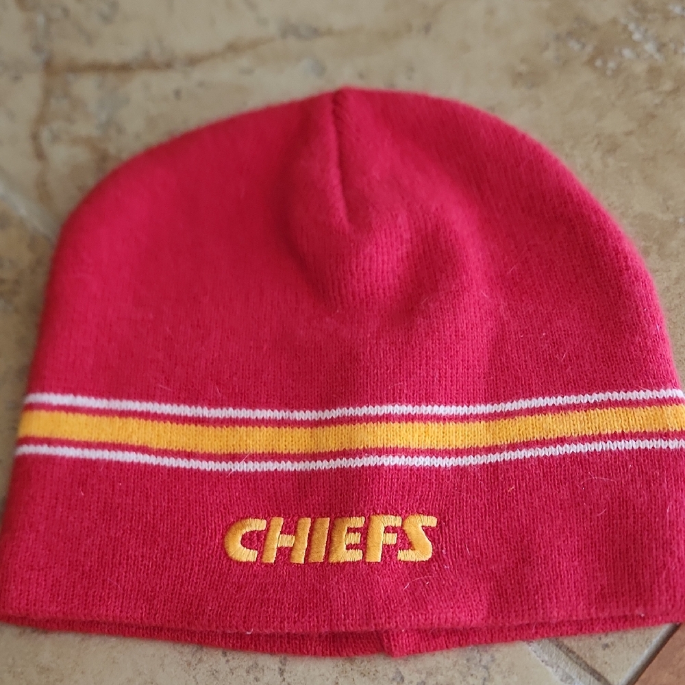 NFL Red and Yellow Chiefs Beanie